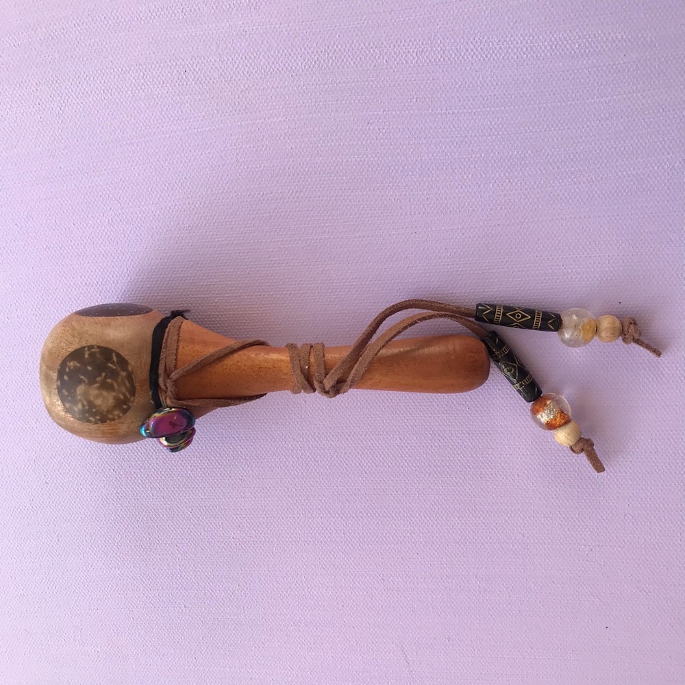Shamanic Wood Rattle ✨ - Picture 6 of 9